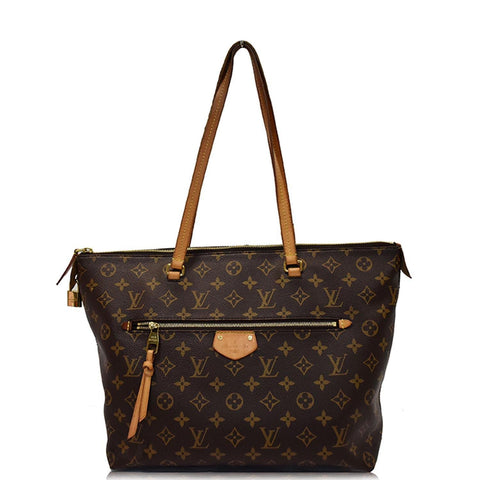 LOUIS VUITTON Iena MM Monogram Canvas Shoulder Bag Brown