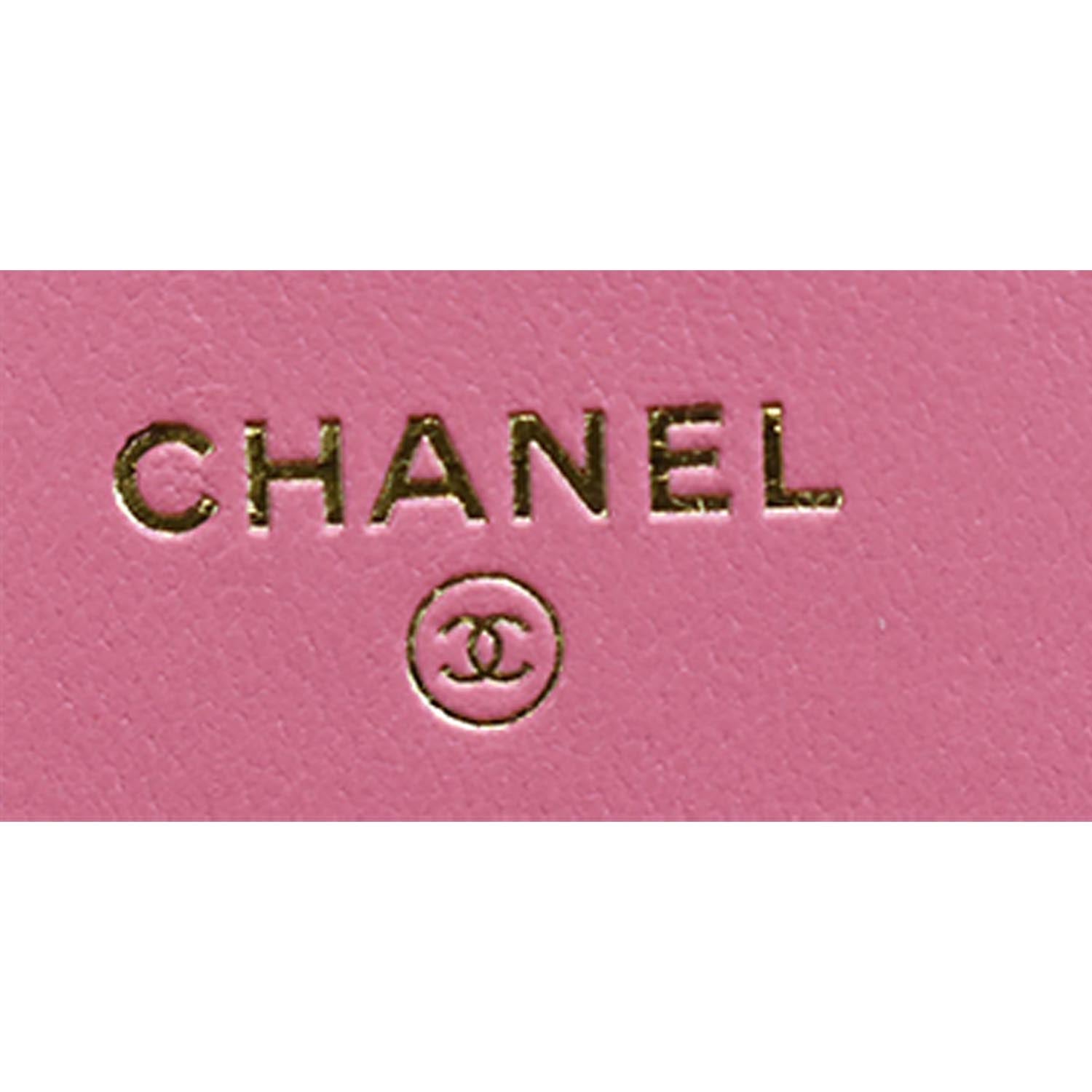 New CHANEL 19 21A Pink Wallet on the Chain WOC Bag