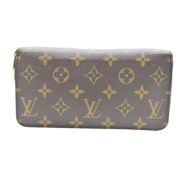 LOUIS VUITTON Monogram Canvas Zippy Long Wallet Brown