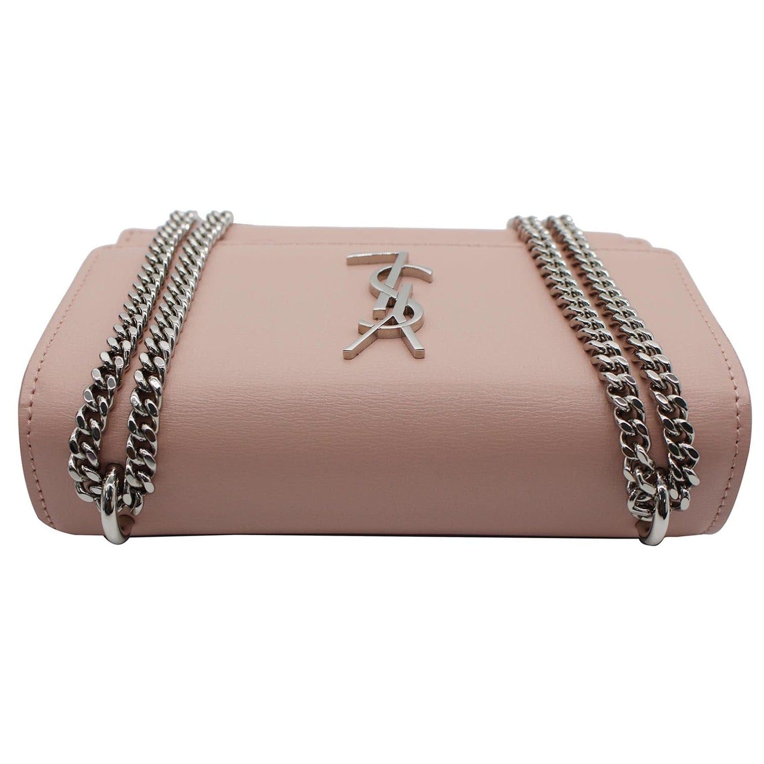 Saint Laurent Monogram YSL Pink Sunset Leather Crossbody bag New