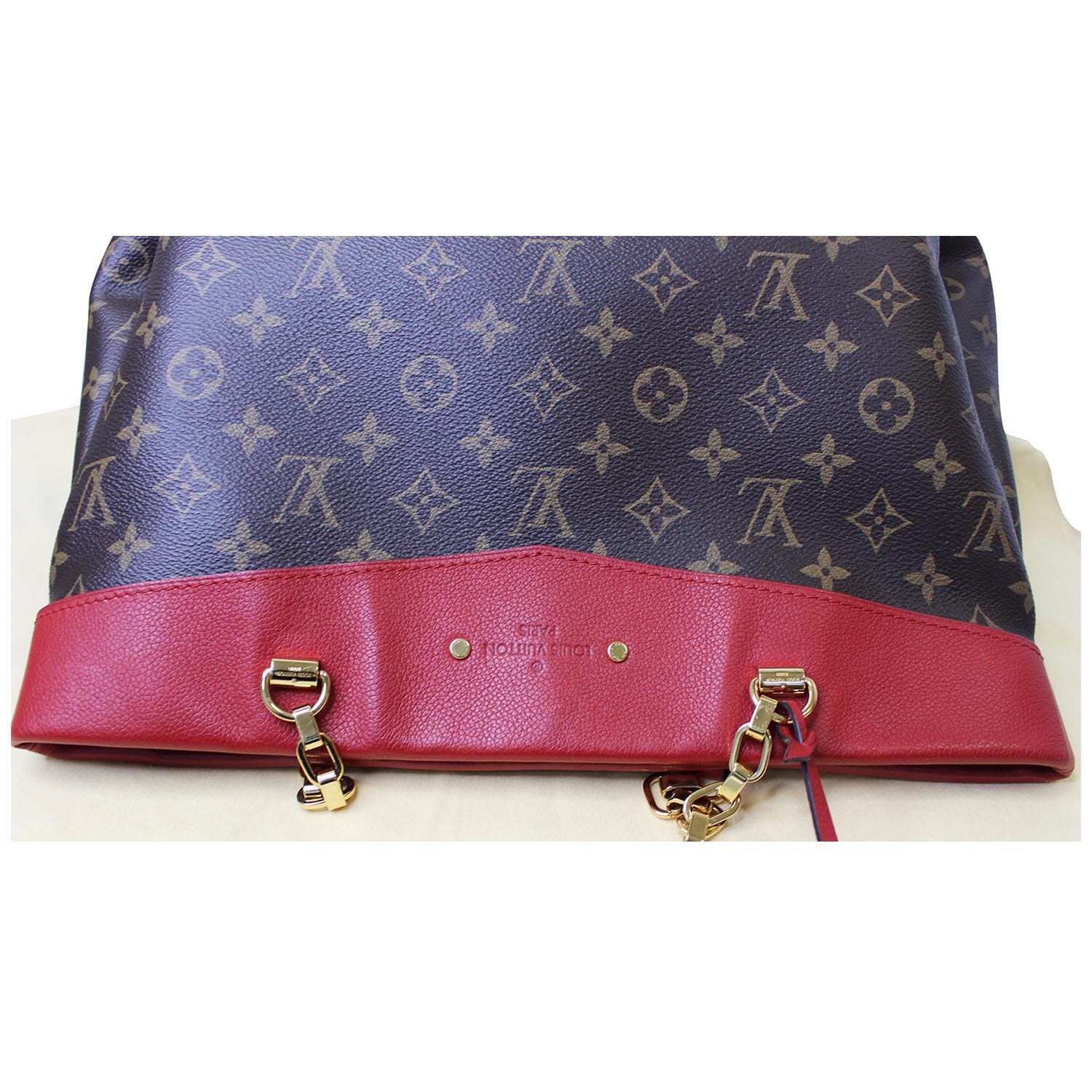 Louis Vuitton Monogram Pallas Chain Canvas Leather Shoulder Handbag Private  Deal