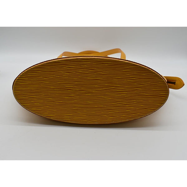 LOUIS VUITTON Saint Jacques Epi Leather Shoulder Bag Yellow