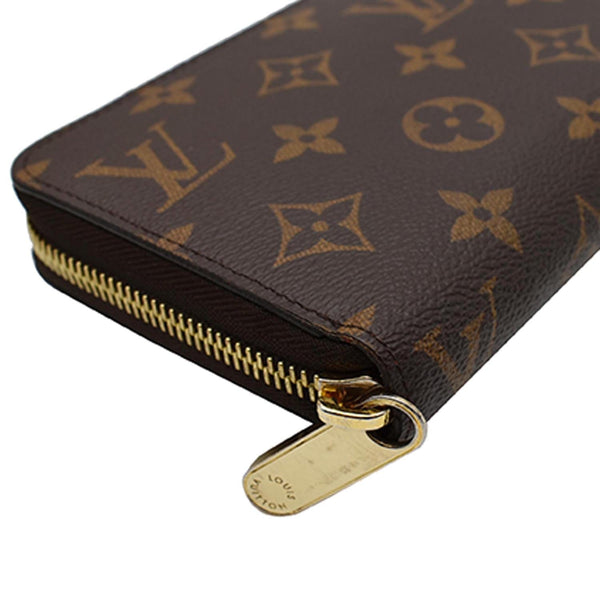 LOUIS VUITTON Monogram Canvas Zippy Long Wallet Brown