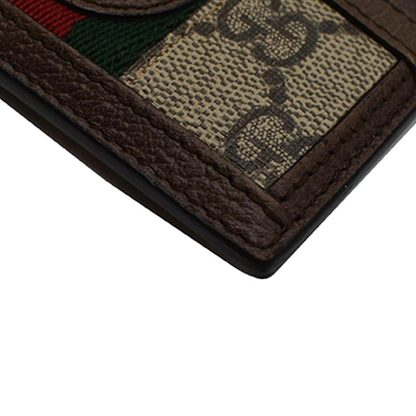 GUCCI Ophidia GG Canvas Card Case Brown 523159