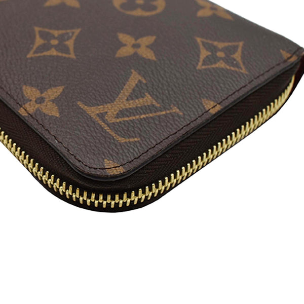 LOUIS VUITTON Monogram Canvas Zippy Long Wallet Brown