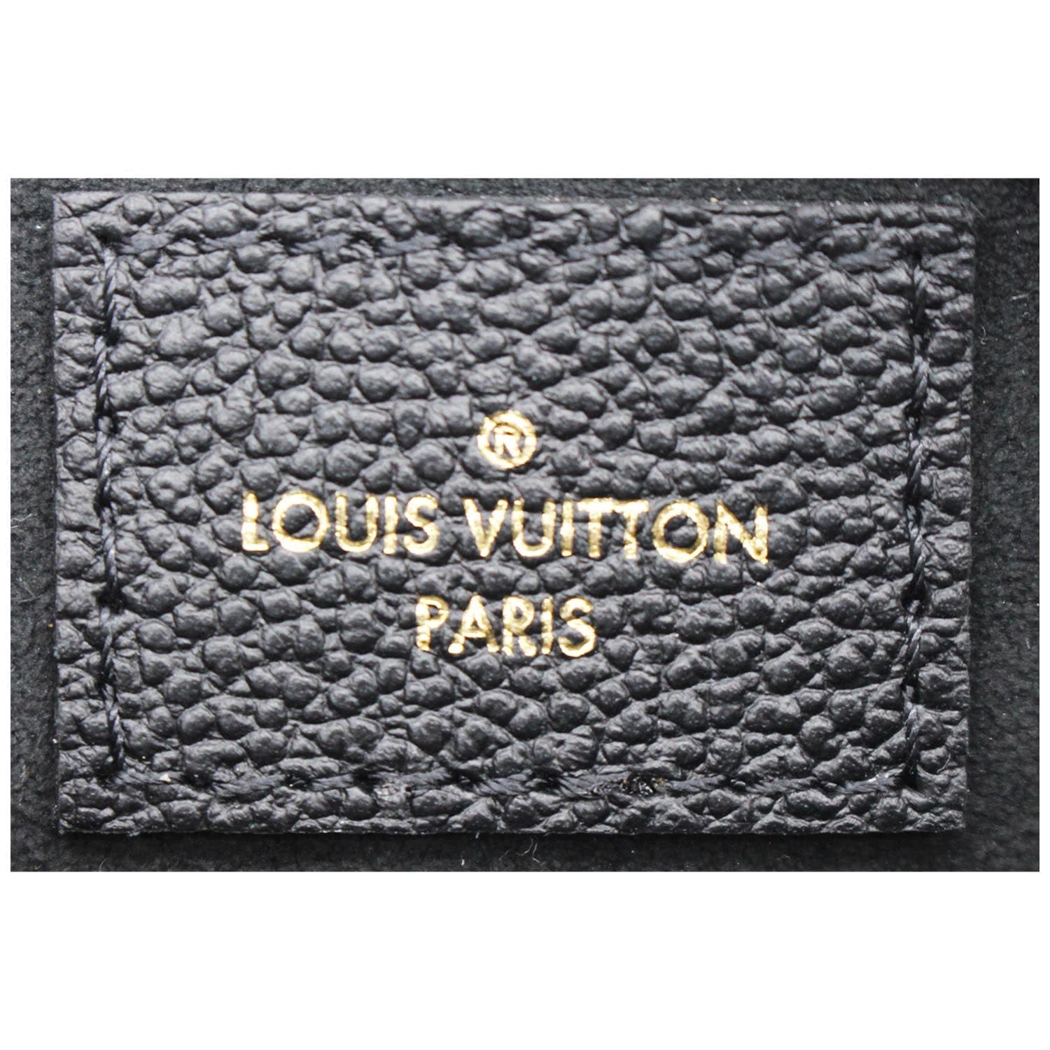LOUIS VUITTON Multi Pochette Empreinte Leather Accessories Bag Black