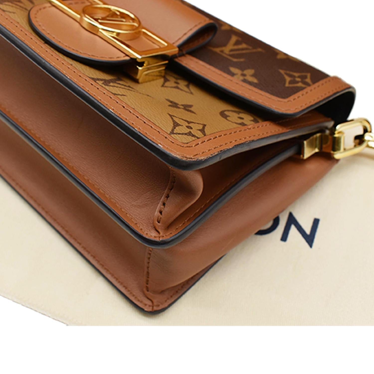 LOUIS VUITTON LV Mini Dauphine Shoulder Bag Monogram Reverse BN M45959  357RC855
