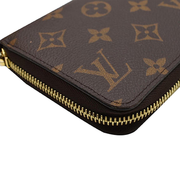 LOUIS VUITTON Monogram Canvas Zippy Long Wallet Brown
