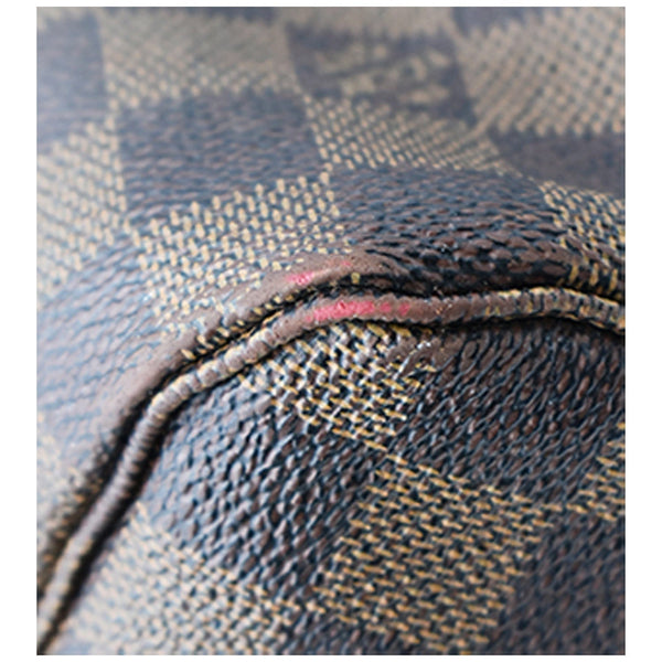 LOUIS VUITTON Neverfull MM Damier Ebene Tote Bag Brown