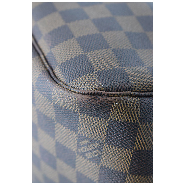 LOUIS VUITTON Neverfull MM Damier Ebene Tote Bag Brown