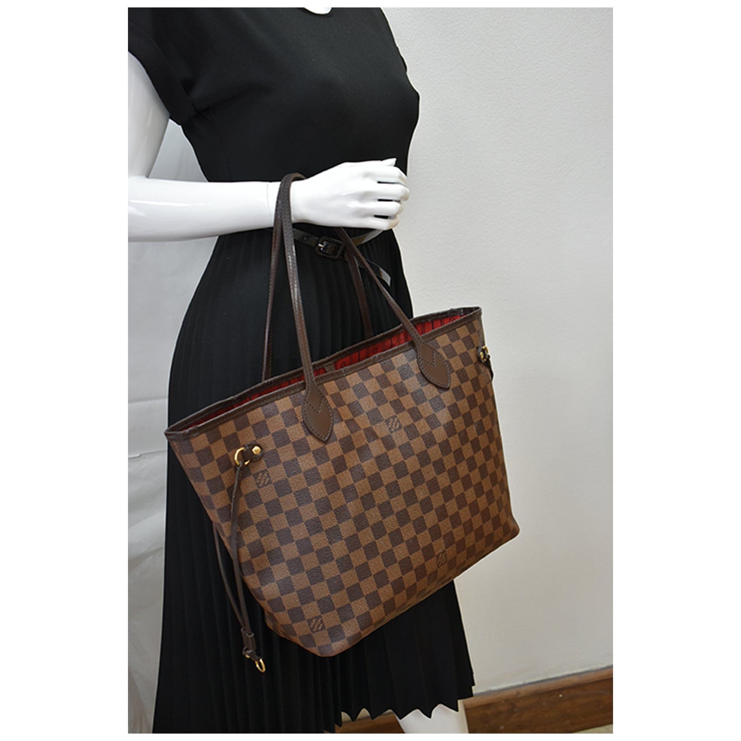 Louis Vuitton Damier Ebene Neverfull MM N41358 Brown Cloth ref.943938 -  Joli Closet