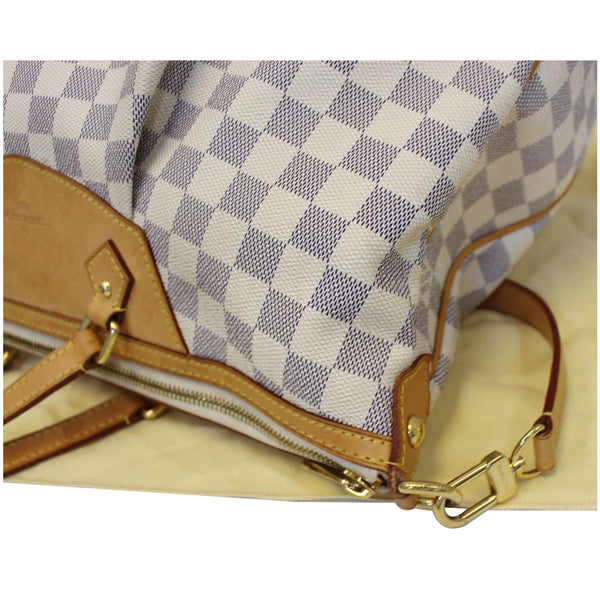 LOUIS VUITTON Siracusa GM Damier Azur Shoulder Handbag White