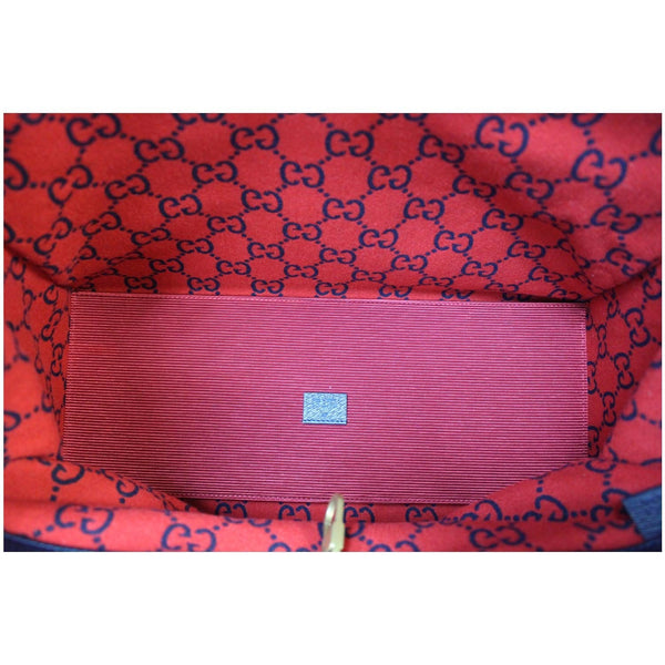 GUCCI GG Wool Tote Shoulder Bag Blue/Red 598169