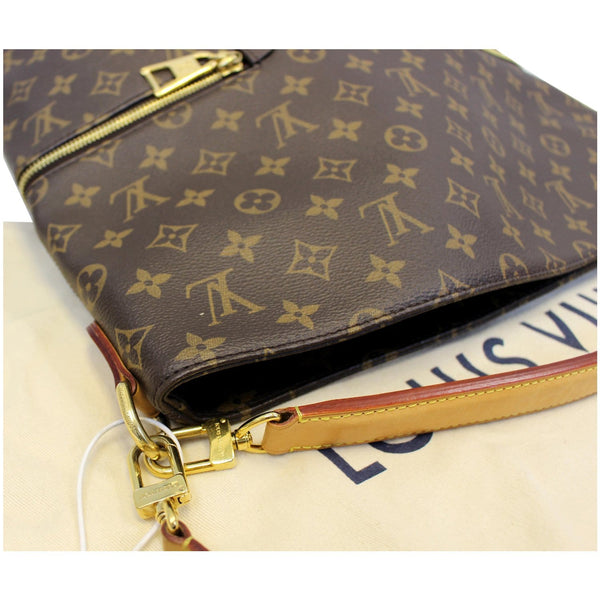 LOUIS VUITTON Melie Monogram Canvas Hobo Shoulder Bag Brown