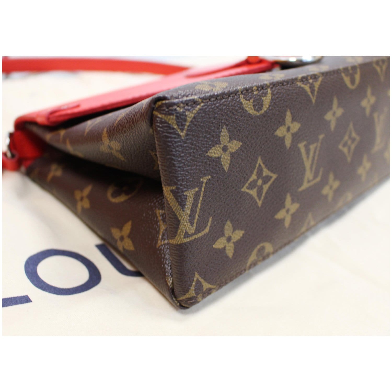 Louis Vuitton Saint Michel Handbag Monogram Canvas and Epi
