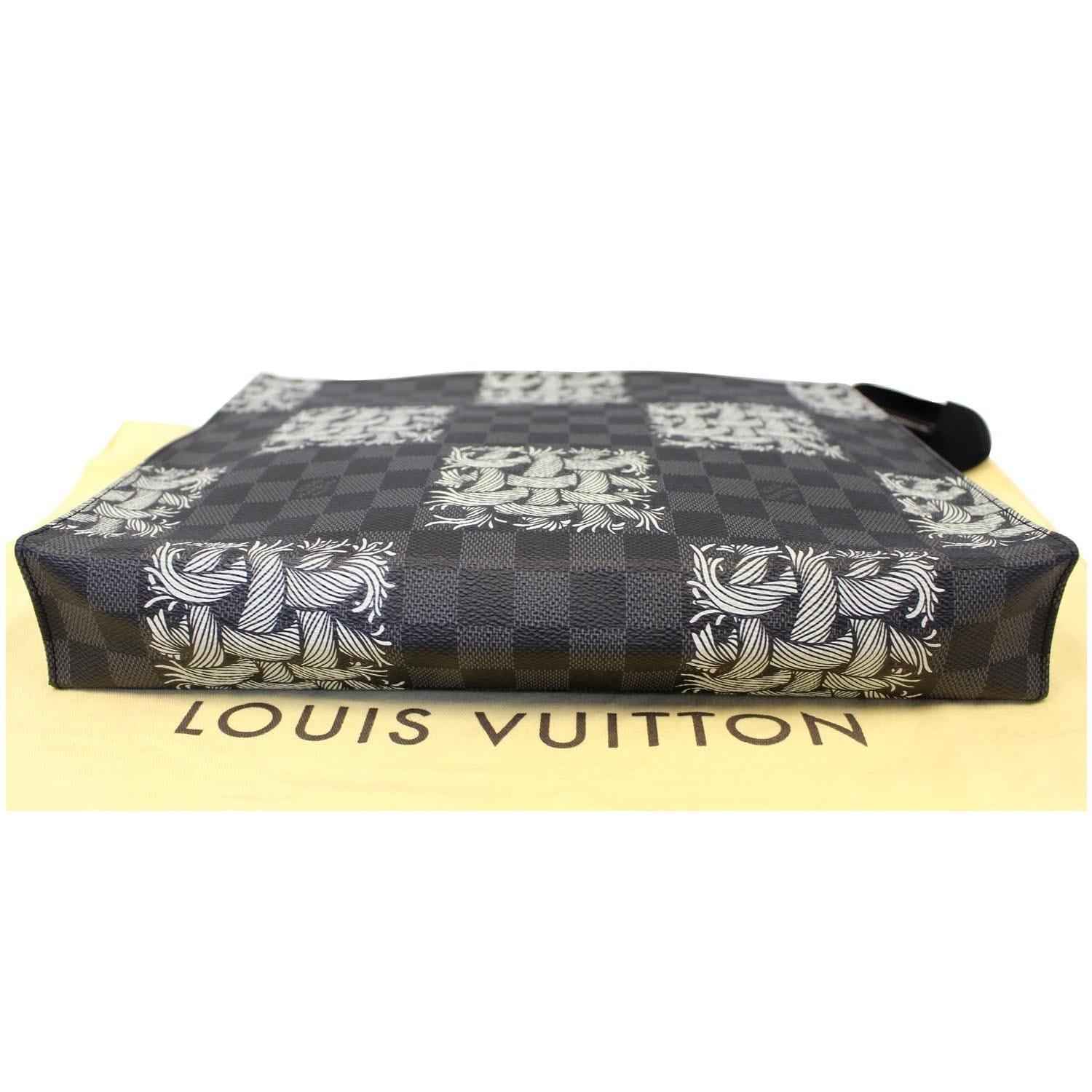 Louis Vuitton Pochette Volga Limited Edition Nemeth Damier Graphite at  1stDibs