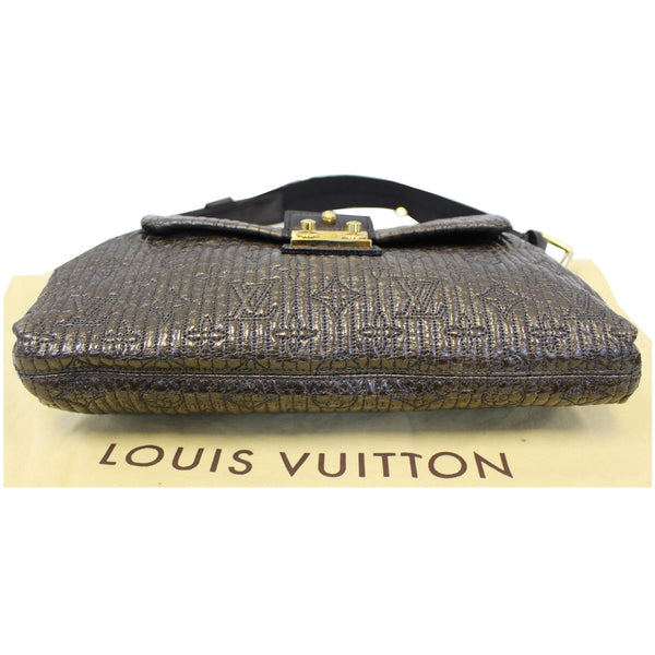 Black Lv Motard Pochette Monogram Leather Bag
