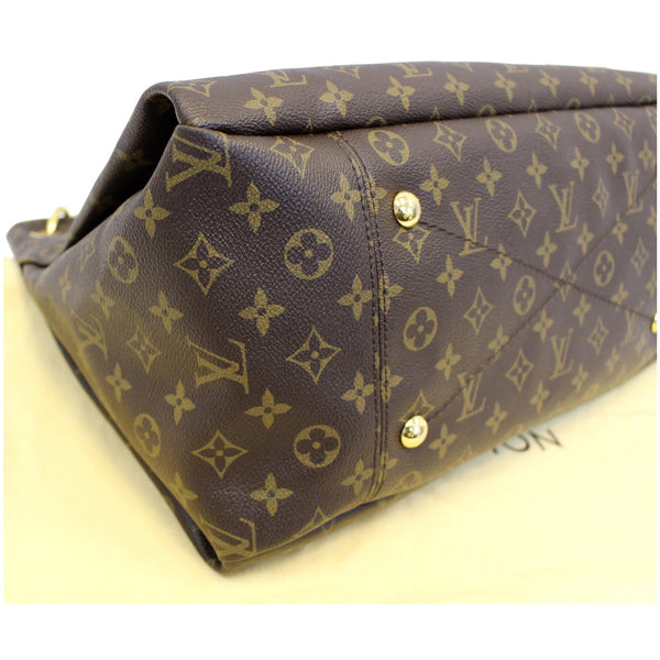 LOUIS VUITTON Artsy MM Monogram Canvas Shoulder Bag Brown