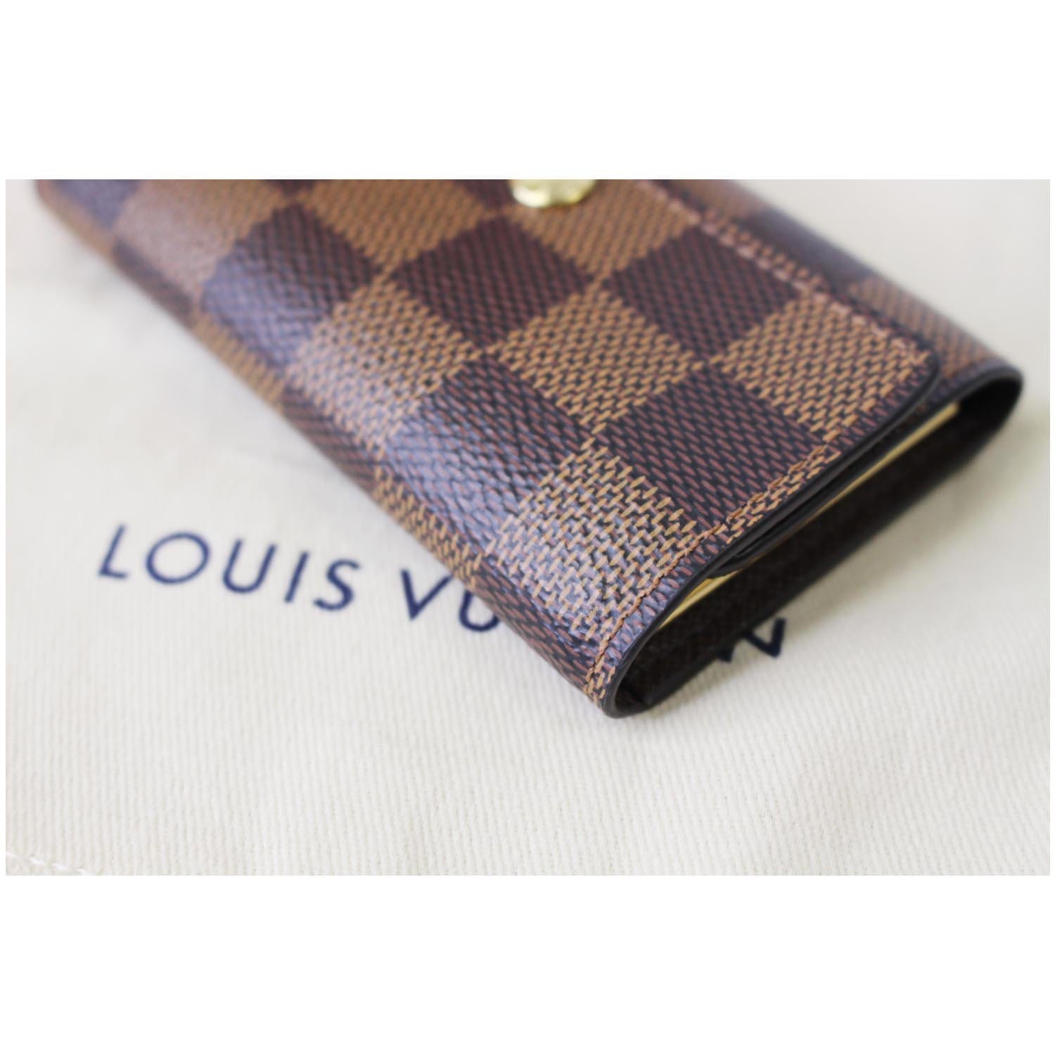 Louis Vuitton 6 Key Holder Damier Ebene Brown Canvas M62630 Key