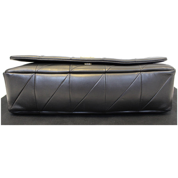 YVES SAINT LAURENT Jamie Giant Lambskin Leather Shoulder Bag Black