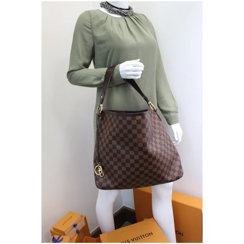 Louis Vuitton Delightful MM NM Damier Ebene Bag Brown for women