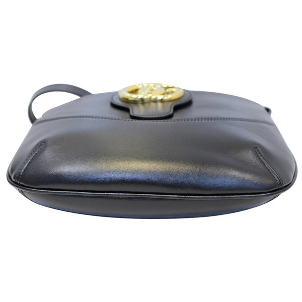 GUCCI Arli Medium Calfskin Leather Shoulder Bag 568857 Black
