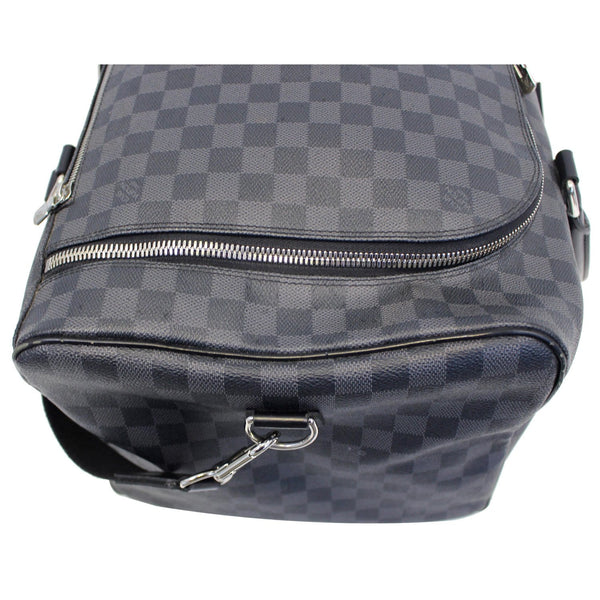 LOUIS VUITTON Roadster Damier Graphite Travel Bag Black