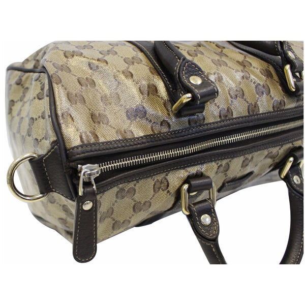 GUCCI Crystal Coated GG Guccissima Boston Bag 265697 Beige-US