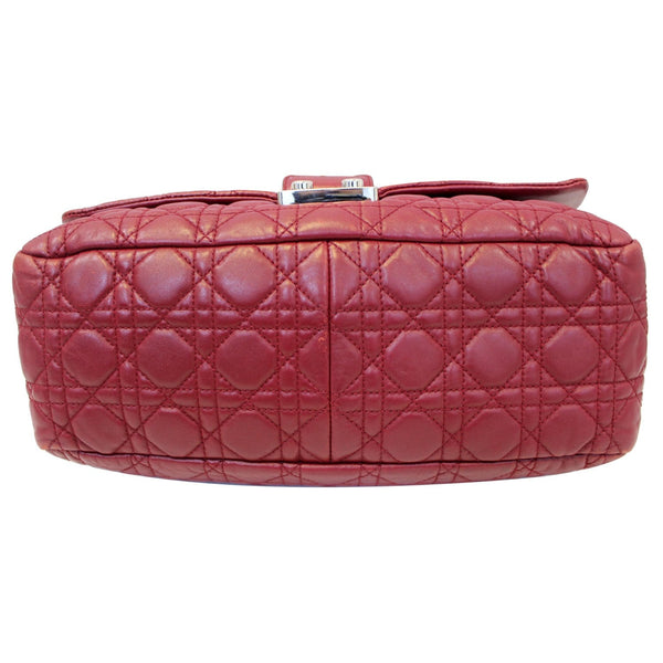 CHRISTIAN DIOR Medium Flap Cannage Leather Shoulder Bag Red-US