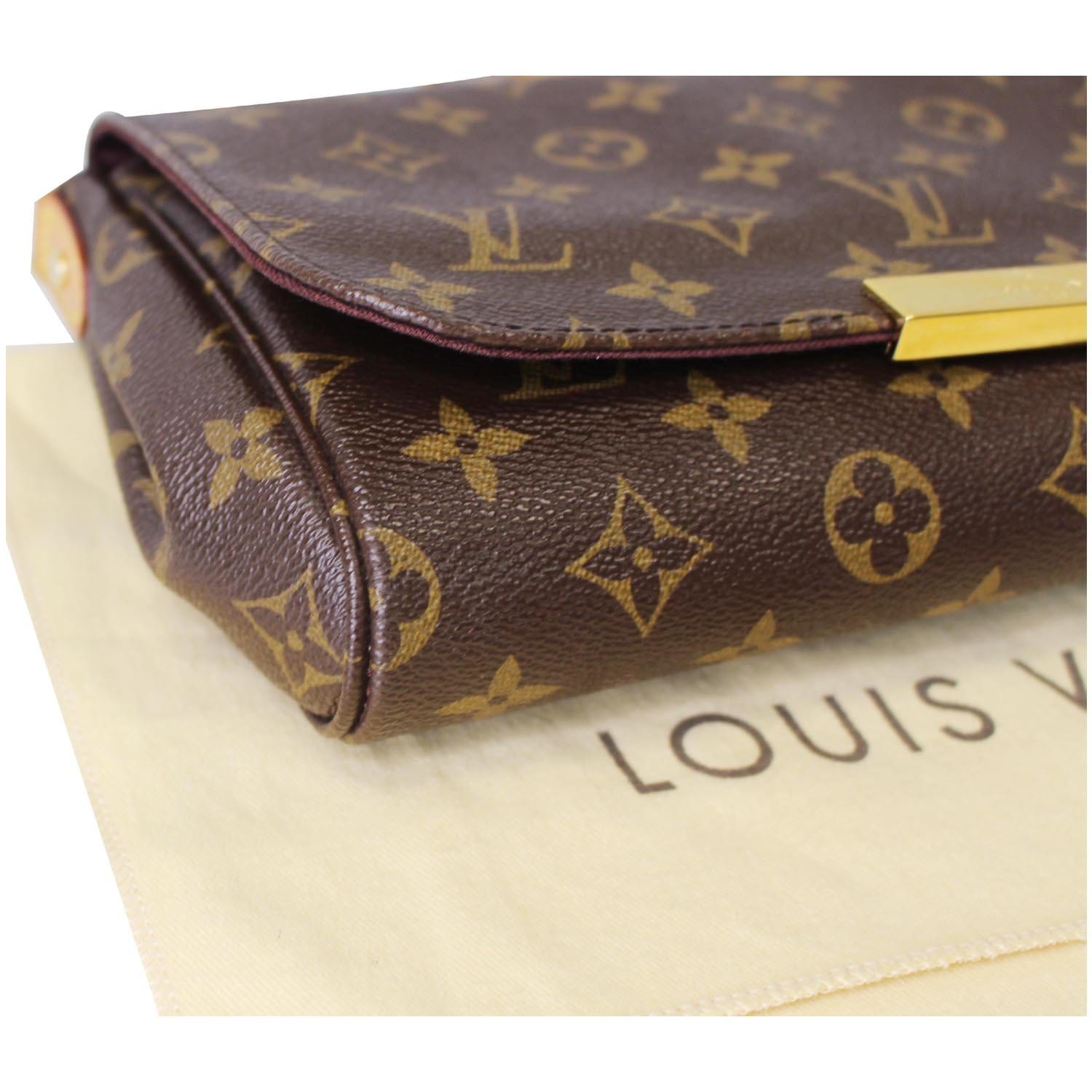 Louis Vuitton Favorite MM Monogram Canvas Brown Leather ref.122688 - Joli  Closet