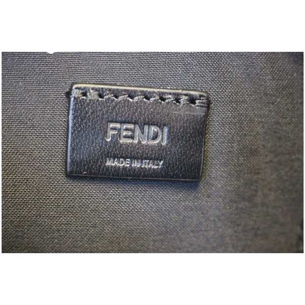Fendi Clutch Bag Bugs Metal Slim Black For Women - logo