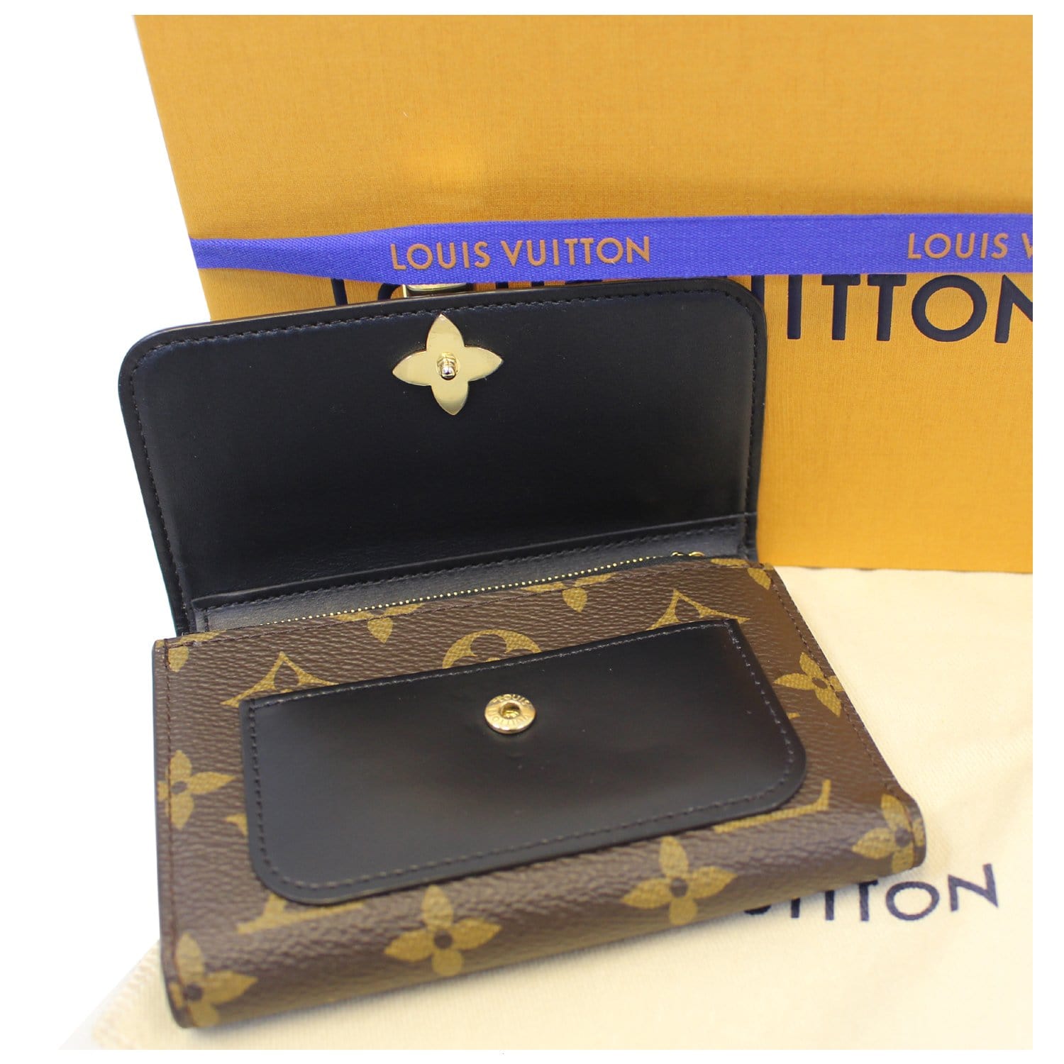 NEW Louis Vuitton Wallet Black Flower SAME DAY SHIPPING for Sale in Plano,  TX - OfferUp