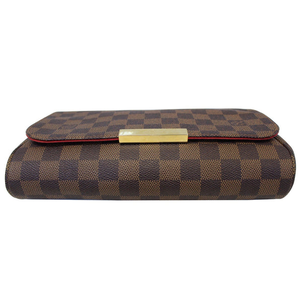 LOUIS VUITTON Favorite MM Damier Ebene Crossbody Bag Brown