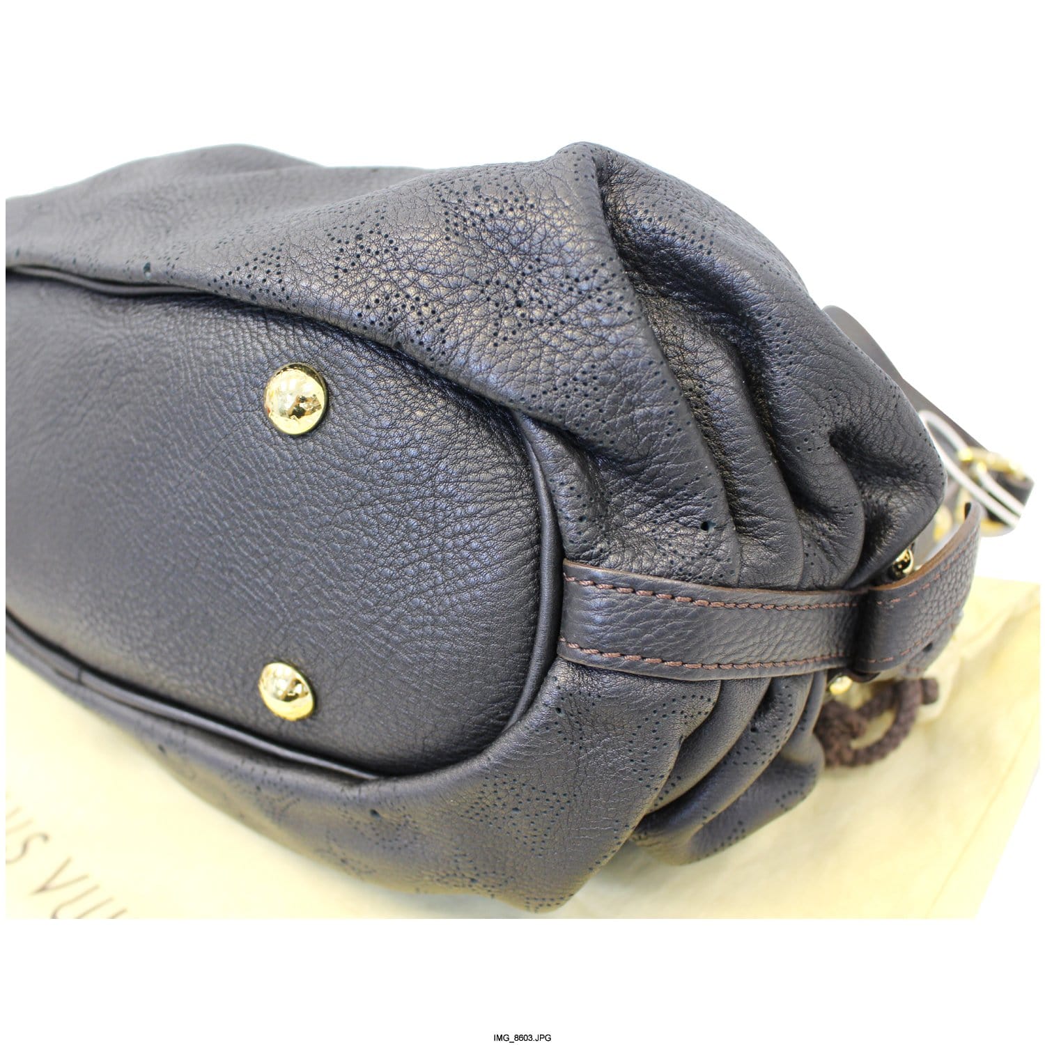 Louis Vuitton XS Shoulder Bag Crossbody M95717 Monogram Mahina Bronze  Perforated – Gaby's Bags