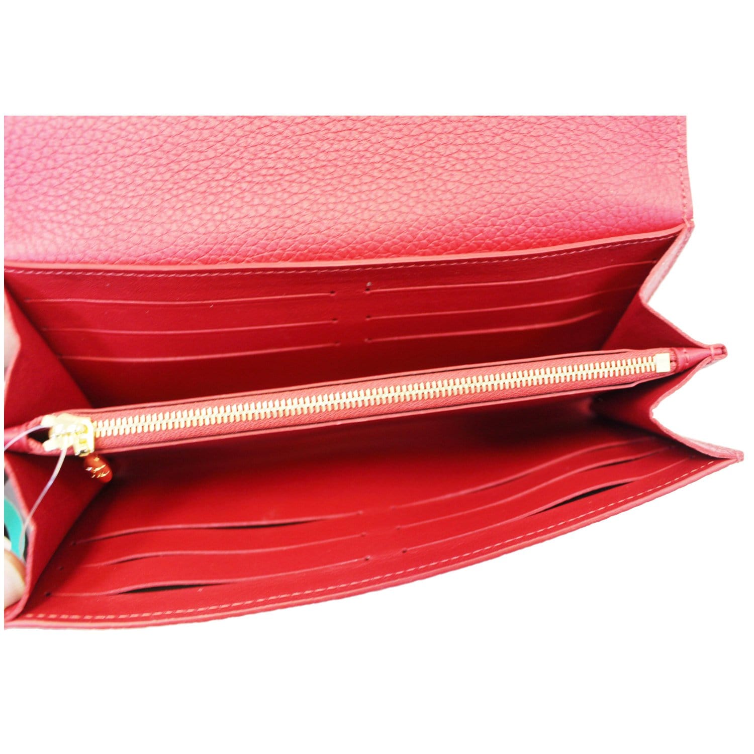 Brand New LV Capucines Compact Wallet in Red Ecarlate Taurillon Leather