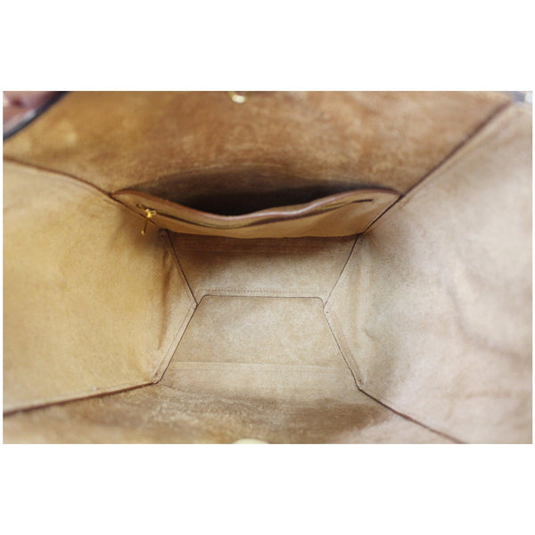 CELINE Sangle Bucket Soft Grained Calfskin Tote Bag Tan