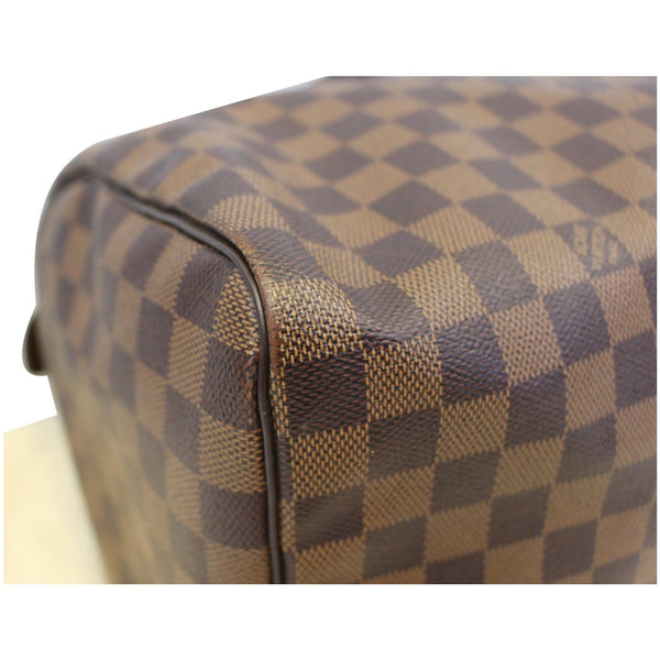 LOUIS VUITTON Speedy 35 Damier Ebene Satchel Bag Brown