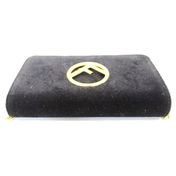 Fendi Wallet Velvet On Chain Crossbody Bag  - front view 
