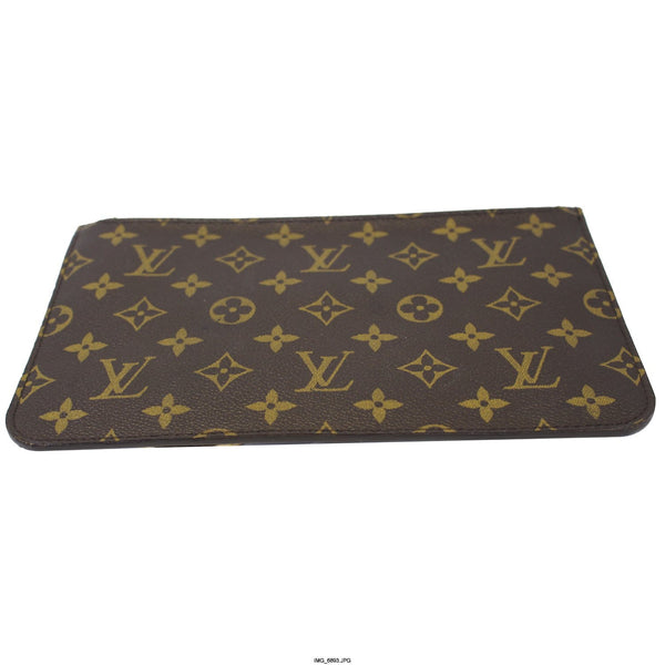 LOUIS VUITTON Pochette Wristlet Pouch Monogram Canvas Neverfull MM