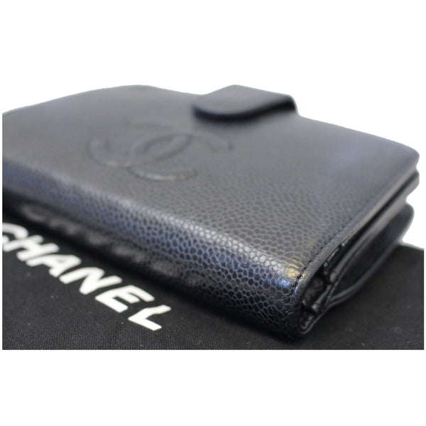 CHANEL CC Caviar Leather Bifold Wallet Black-US