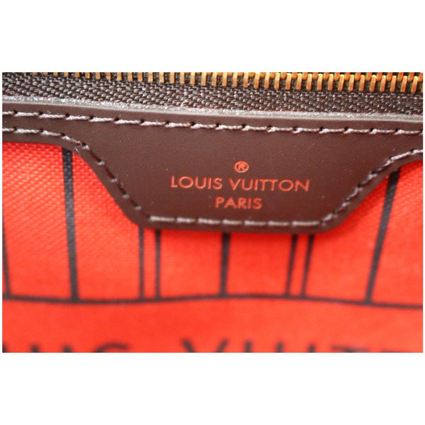 Louis Vuitton Neverfull MM Damier Ebene Tote Bag logo preview