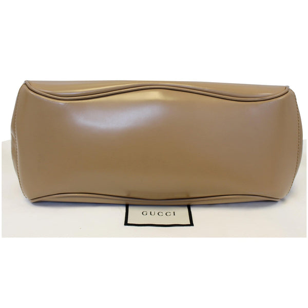 GUCCI Lady Lock Calfskin Bamboo Top Handle Bag Beige 331830