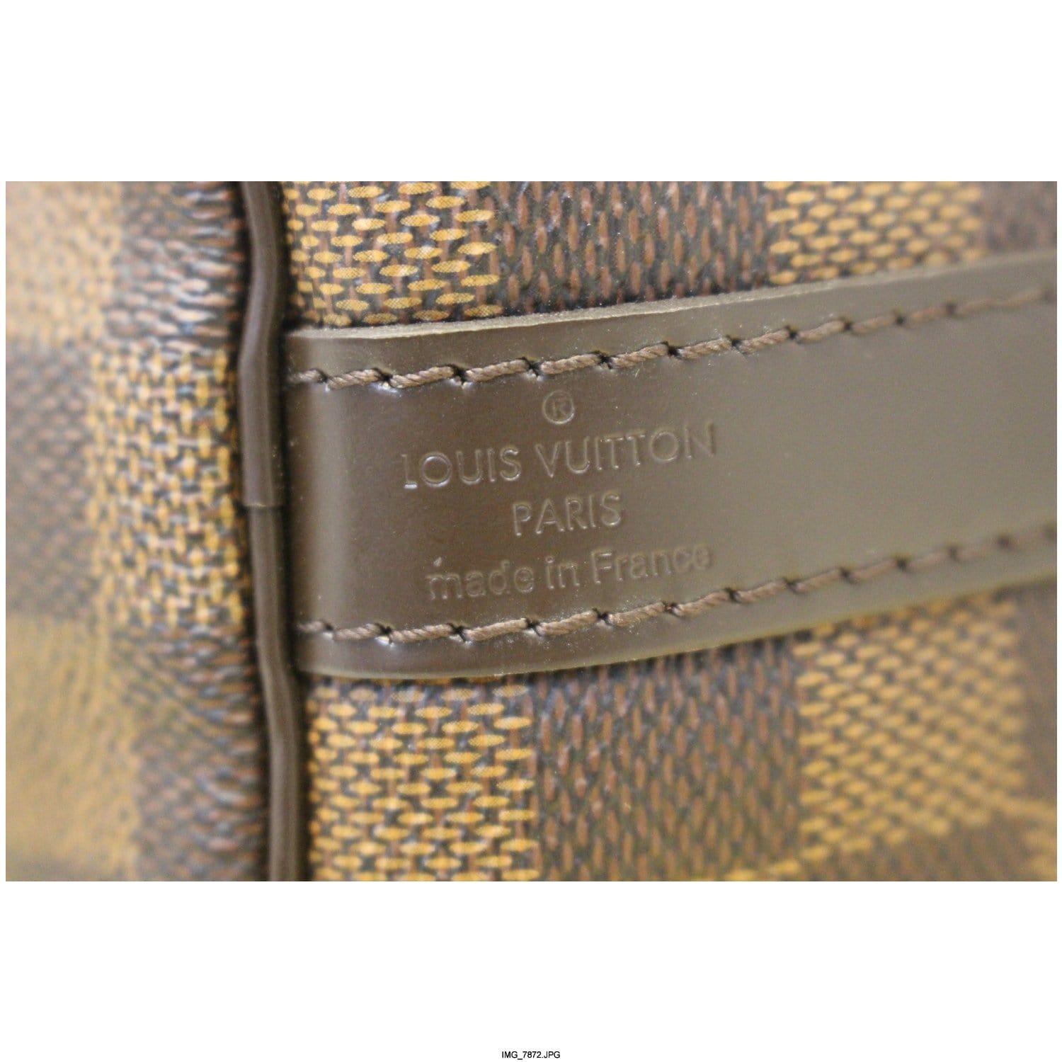 Louis Vuitton Speedy 30 Bandouliere Damier Ebene LA3109 (Hotstamped SSK)