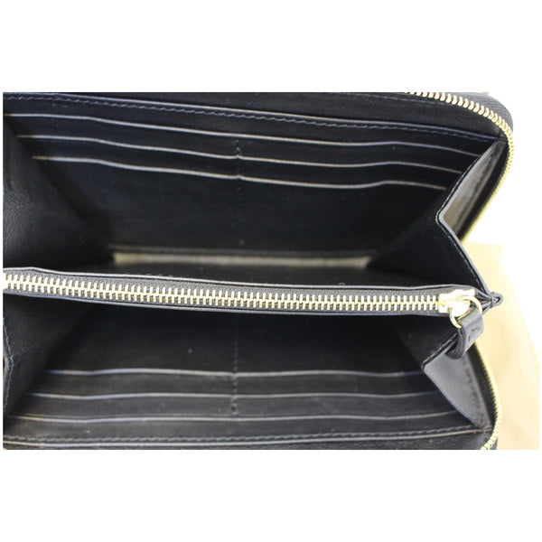 BURBERRY Haymarket Leather Canvas Continental Wallet Balck