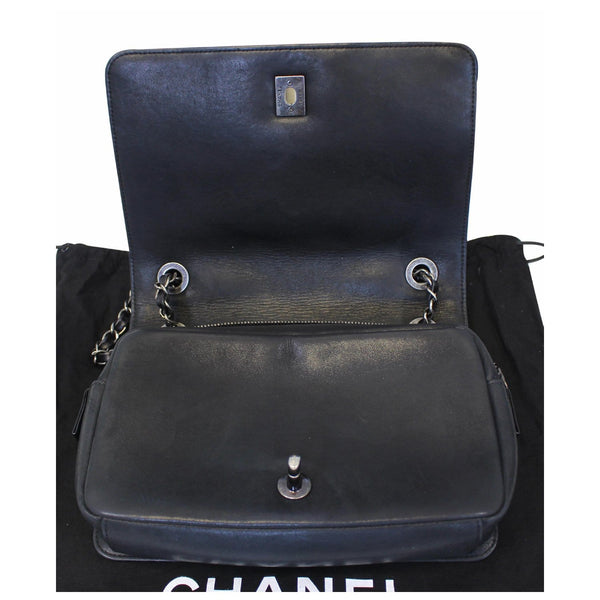 Chanel Flap CC Quilted Leather Crossbody Bag Black - authentic 