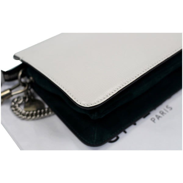 GIVENCHY Cross3 Two Tone Textured Leather Crossbody Bag White - Last Call