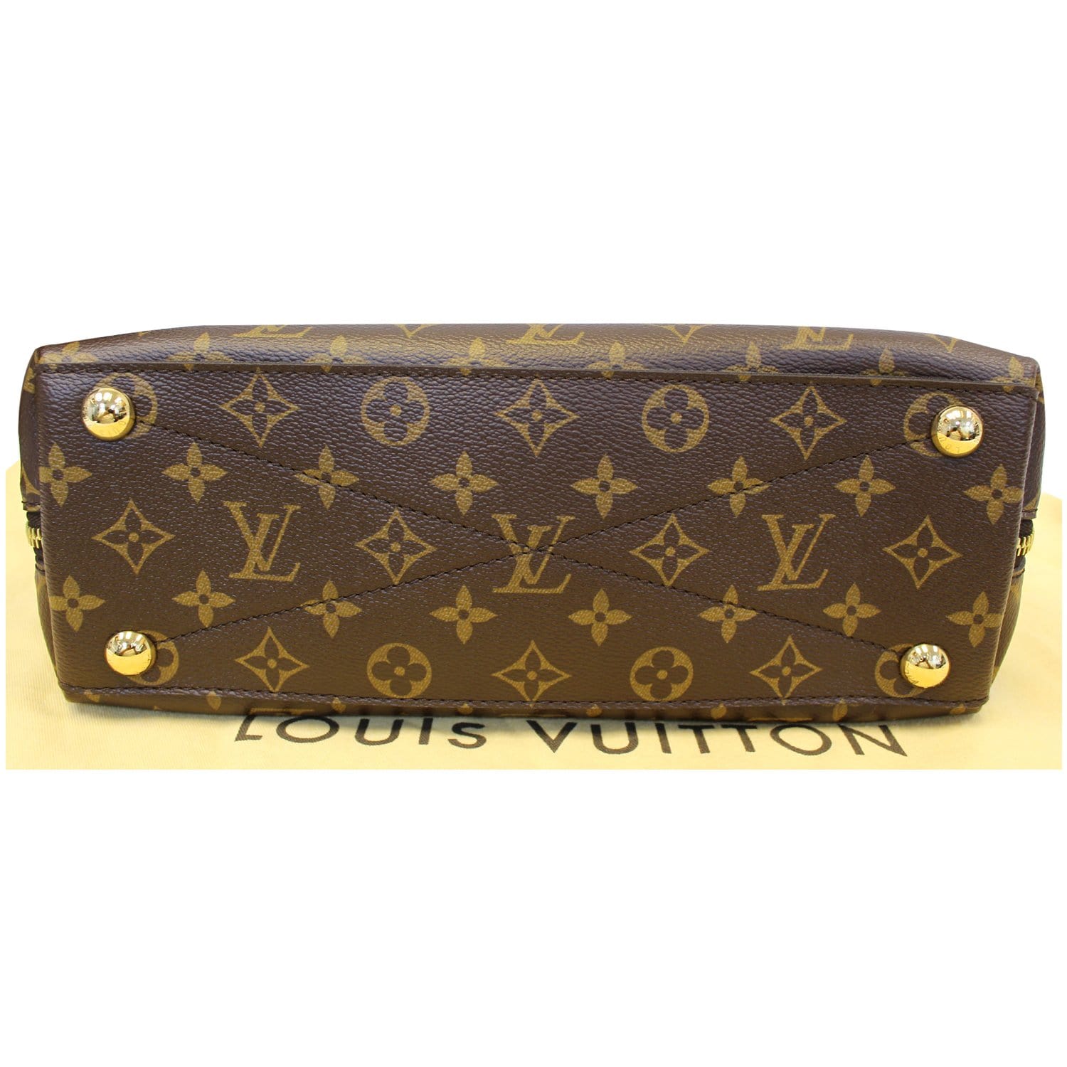 Louis Vuitton Voltaire Handbag Monogram Canvas Brown