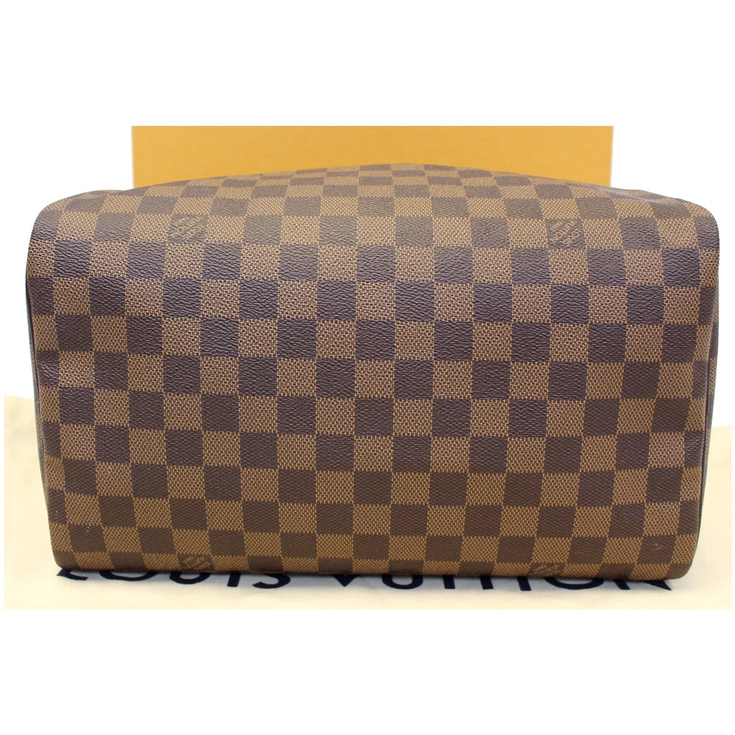 Louis Vuitton Speedy 30 Handbag in Ebene Monogram Canvas and Brown