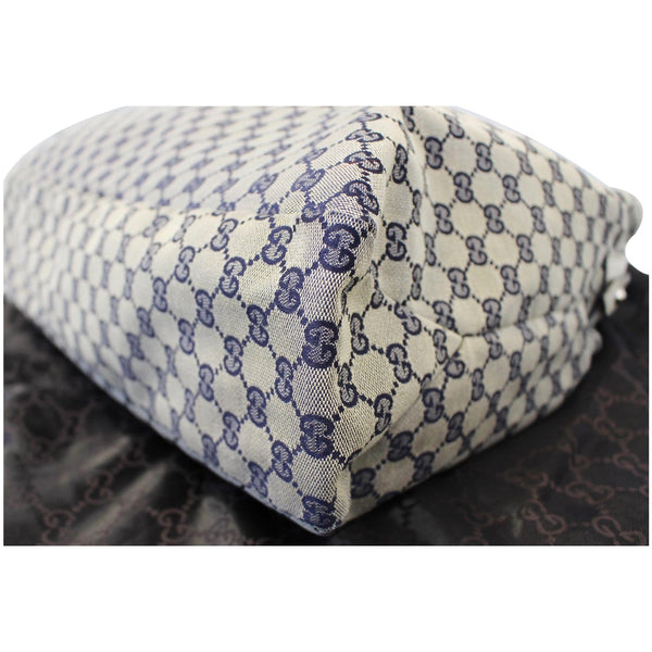 GUCCI Horsebit GG Canvas Large Hobo Bag Blue/White 114900-US