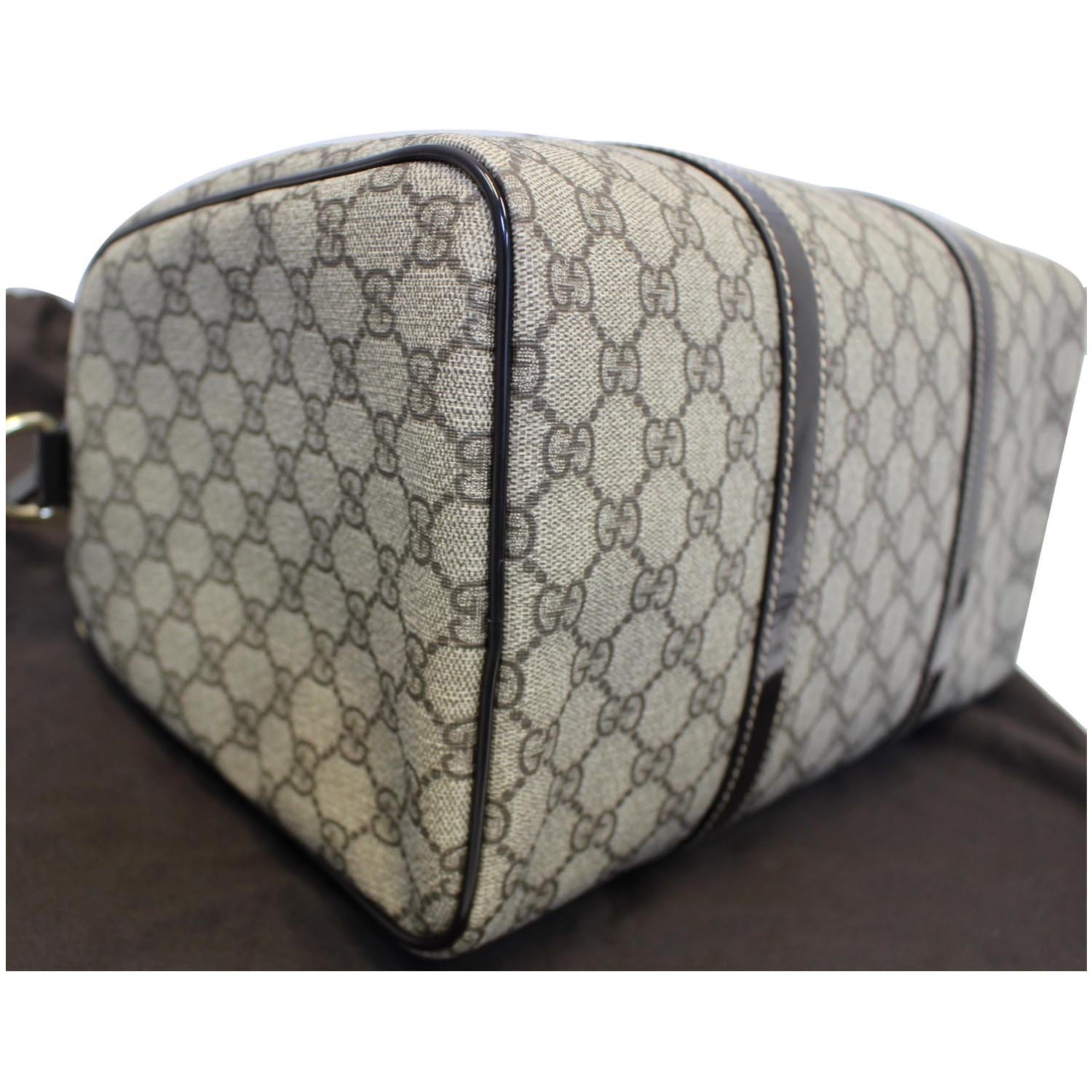 Gucci Joy Boston Bag GG Beige and Black Canvas Leather ref.434208 - Joli  Closet